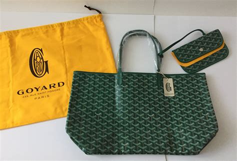 goyard tote green|goyard st louis tote pm green.